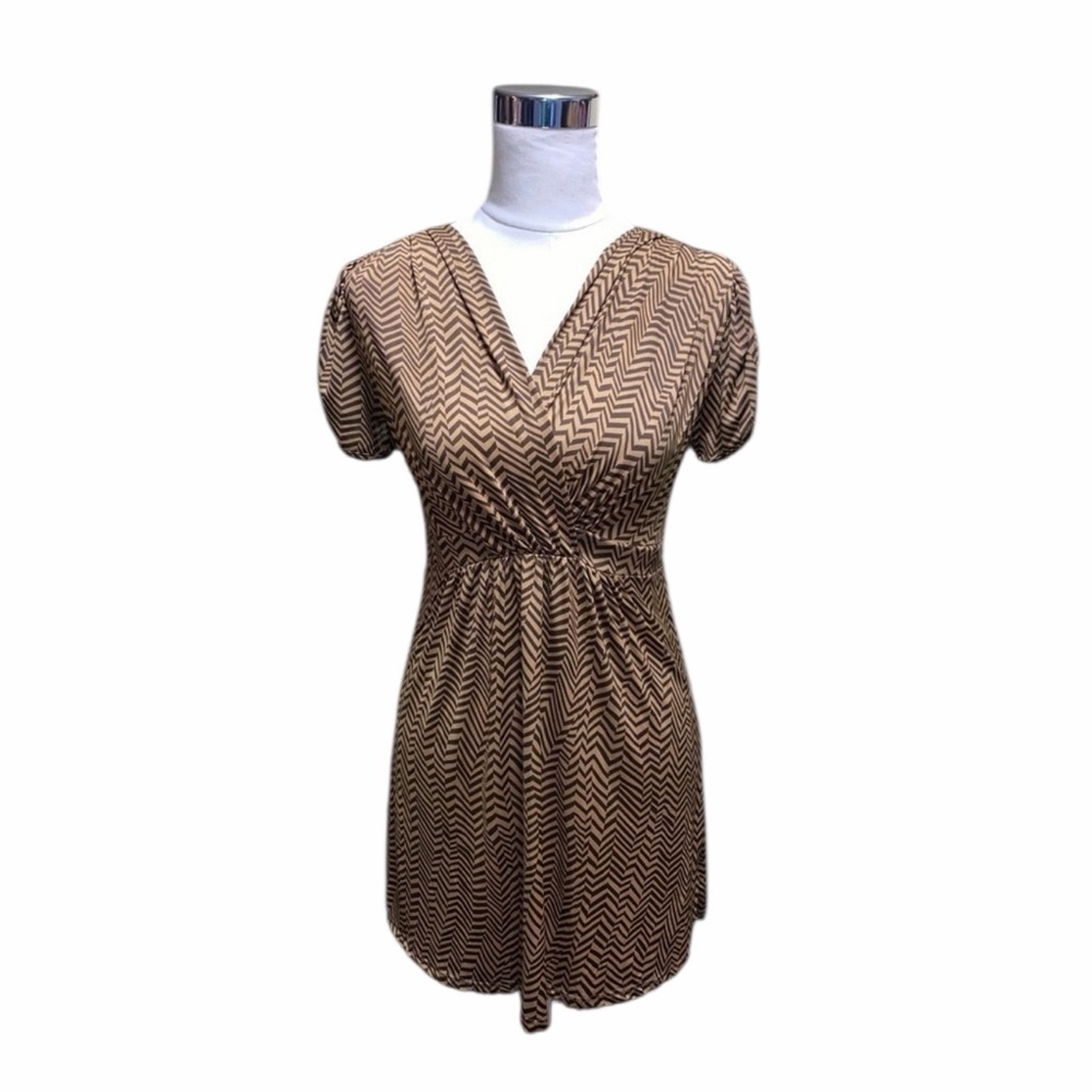 XXZ V- Neck Cap Sleeve Tunic dress 29" long